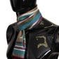 Elegant Multicolor Silk Men's Scarf