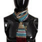 Elegant Multicolor Silk Men's Scarf