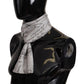 Elegant Silk Men's Scarf in Pure White