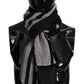 Elegant Monochrome Men's Scarf Wrap