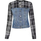 Chic Denim Jacket with Lurex Details