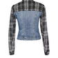 Chic Denim Jacket with Lurex Details