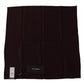 Brown Silk Blend Square Wrap Handkerchief Scarf