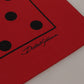Elegant Red Polka Dot Silk Square Scarf