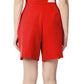 Chic Pink Bermuda Shorts with Comfort Stretch