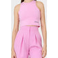 Chic Bermuda Shorts in Soft Pink