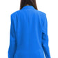 Chic Blue Over Jacket with Shoulder Pads