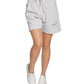Chic Drawstring Bermuda Shorts in Gray
