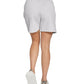 Chic Drawstring Bermuda Shorts in Gray