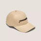 Beige Embroidered Logo Cotton Hat
