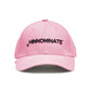 Chic Pink Visor Cap with Elegant Embroidery