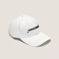 Chic Embroidered Logo Cotton Hat - Pristine White