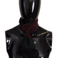 Elegant Red Silk Men's Scarf