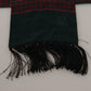 Elegant Red Silk Men's Scarf