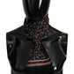 Elegant Silk Men's Scarf Wrap - Black and Red