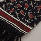 Elegant Silk Men's Scarf Wrap - Black and Red