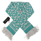 Elegant Teal Blue Silk Men's Scarf