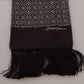 Elegant Silk Geometric Patterned Men's Scarf