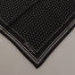 Black Polka Dots DG Logo Square Handkerchief