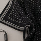 Black Polka Dots DG Logo Square Handkerchief