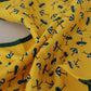 Yellow Printed DG Logo Square Mens Handkerchief Scarf