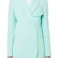 Elegant Double-Breasted Green Jacket