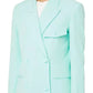 Elegant Double-Breasted Green Jacket