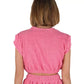 Chic Sleeveless Cotton Blend Top with Embroidery