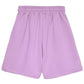 Elegant Purple Bermuda Shorts with Logo Print