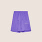 Elegant Purple Cotton Bermuda Shorts