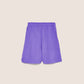 Elegant Purple Cotton Bermuda Shorts