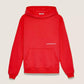 Fiery Red Long Sleeve Logo Hoodie