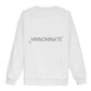 Crisp White Cotton Long Sleeve Sweatshirt