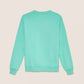 Mint Green Cotton Long Sleeve Sweatshirt