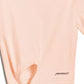 Chic Knotted Pink Cotton Tee
