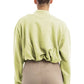 Chic Yellow Cotton Turtleneck Sweater