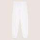 Elegance in Comfort: White Cotton Sweatpants