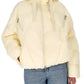 White Oversized Hooded Short Jacket