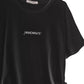 Elegant Gathered Jersey T-Shirt with Laces