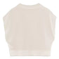 Beige Sleeveless Logo Sweatshirt