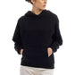 Chic Embossed Logo Cotton Hooded Sweatshirt