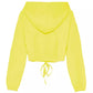 Chic Yellow Cotton Hooded Sweatshirt