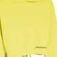 Chic Yellow Cotton Hooded Sweatshirt