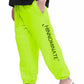 Elegant Green Cotton Sweatpants with Logo