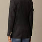 Elegant Pinstripe Stretch Wool Blazer