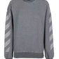 Iconic Gray Crewneck Designer Sweatshirt