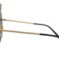 Elegant Round Rose-Embellished Sunglasses