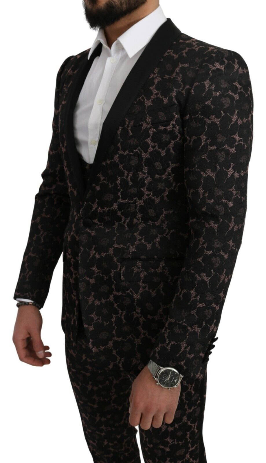 Elegant Floral Slim Fit Suit