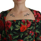 Floral Sheath Midi Elegance Dress