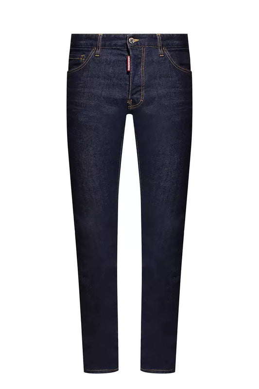 Navy Blue Cool Guy Tapered Jeans